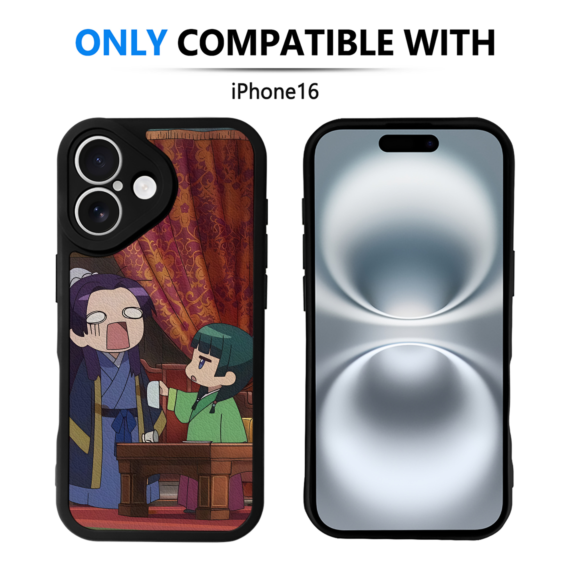 薬屋のひとりごと The Apothecary Diaries 【iPhone 16シリーズ対応】シリコンスマホケース（レザー調） 材質：シリコン